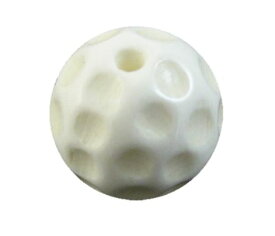 ゴルフボール ホワイトオニキス 12mm 【彫刻 一粒売りビーズ】 天然石 風水 パワーストーン / インペリアルオーラ おしゃれ かわいい オシャレ 可愛い プレゼント ギフト 贈り物