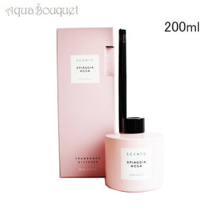 Zg XsAbMAE[U [YXN tOX XeBbN fBt[U[ 200ml SCENTO SPIAGGIA ROSA ROSE  MUSK FRAGRANCE DIFFUSER [sng]