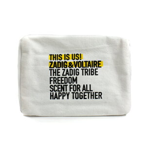 UfBO G He[ fBX CY AXIzCg|[` ZADIG & VOLTAIRE THIS IS US ! POUCH WHITE [mxeB] σ|[` uh [vsl]