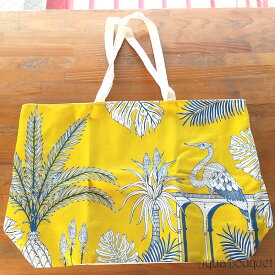 ＼6/1限定！500円OFFクーポン発行中／クラランス モロッカンガーデン イエロー トートバッグ CLARINS MAROCCAN GARDEN YELLOW TOTE BAG [ノベルティ] 化粧ポーチ ブランド