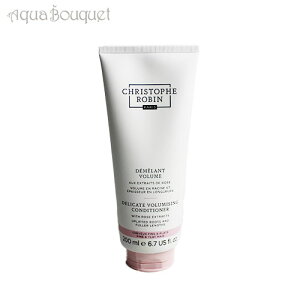 �N���X�g�t ���o�� ���[�Y�G�N�X�g���N�g �{�����[�� �R���f�B�V���i�[ 200ml CHRISTOPHE ROBIN DEMELANT VOLUME NATUREL A LA ROSE [0586] [3F-C3] [4ju]�t ��̓� ���j��