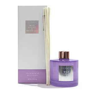 Zg ChoCIbgEH[^[[ tOXXeBbN fBt[U[ 200ml SCENTO WILD VIOLET & WATER LILY FRAGRANCE DIFFUSER [i3c]