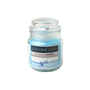 _ő1000~OFFN[|IԌ^rOA[g ~jLh u[ EH[^[ 90g LIVING ART SCENTED MINI CANDLE BLUE WATER [a4b]