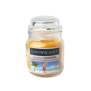 _ő1000~OFFN[|IԌ^rOA[g ~jLh ZbNX I U r[` 90g LIVING ART SCENTED MINI CANDLE SEX ON THE BEACH [qes]