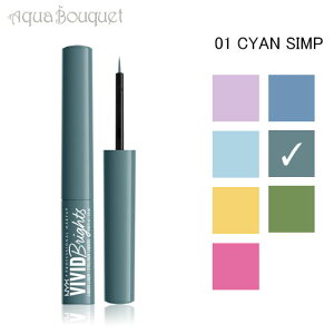 _100~OFFN[|IԌ^jbNX BBbh uCg J[ Lbh ACCi[ ( 01 TCAVv ) 2ml NYX PROFESSIONAL MAKEUP VIVID BRIGHTS LIQUIDE EYELINER #CYAN SIMP [5i0]