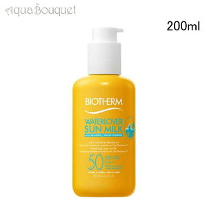 �r�I�e���� �E�H�[�^�[���o�[ �T�����[�V���� �~���N �t�F�C�X & �{�f�B 200ml UVA/UVB SPF50 BIOTHERM WATERLOVER SUN MILK FACE & BODY [3F-B2] [alh]�t ��̓� ���j��