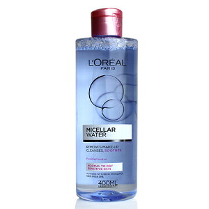 �_�ő�100%�Ҍ��b���I�m��1/2�^�����A�� �p�� �~�Z���[ �N�����W���O�E�H�[�^�[ 400ml�i������ �m�[�}�� �q�����jL'OREAL PARIS MICELLAR WATER REMOVES MAKE UP CLEANSES NORMAL TO DRY SKIN [3F-L6][0065] [lgj]�t �V���� 
