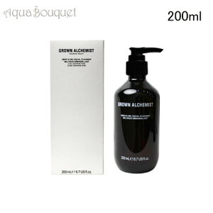 _ő100%|CgobNIԌ^OE AP~Xg AG [jE [Y WFg WF tFCVNU[ 200ml GROWN ALCHEMIST ALOE, GERANIUM, ROSE GENTLE GEL FACIAL CLEANSER[7wx]