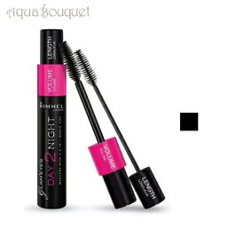 【マラソン期間限定！ポイント10倍】リンメル ディ ツー ナイト ウォータープルーフ マスカラ 9,5ml ( 001 BLACK ) RIMMEL DAY 2 NIGHT WATERPROOF MASCARA