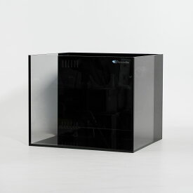 【全国配送OK】ネプチューンキューブ T45 幅45×奥行40×高さ37cm 3層式背面ろ過ガラス水槽 ブラックシリコン 海水水槽