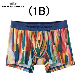 BODYWILD for MEN　ボディワイルド FASHION COZY メンズ グンゼ ボクサーパンツ 前とじ エステルベア天竺 紳士 肌着 年間 アンダーウエア ストレッチ ドライ フィット おしゃれ カジュアル ロゴ 吸汗速乾 人気ブランド 可愛い 快適 男性 ペイントストライプ柄