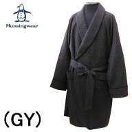 Munsingwear マンシングウエア セミロング メンズ パジャマ ガウン 冬 暖かい 東レ ペクトロンα 表生地…