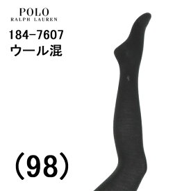 ナイガイ ポロ ラルフ ローレン POLO RALPH LAUREN 婦人 レディース 毛混 タイツ ワンポイント刺繍 厚手 暖かい 10分丈 後ろヒップマチ付き かかと付き ウエストゴム やさしくフィット NDXゴム使用 秋冬 防寒対策 丈夫 人気 ブランド しなやか ストレッチ お洒落 股上深め