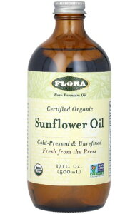 FLORA @t[@Certified Organic Sunflower Oil 17 fl.oz Tt[ q IC  IKb_ IK6 m_ IK9 IC_ Hp 500ml