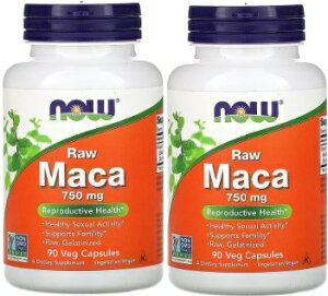 2�Z�b�gNOW �}�J Raw Maca (750mg) 90 vcaps�׃W�J�v�Z�� ����M