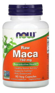 NOW �}�J Raw Maca (750mg) 90 vcaps�׃W�J�v�Z�� ����M