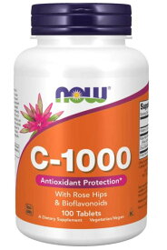 NOW　C-1000 with Rose Hips and Bioflavonoids 100 tabs