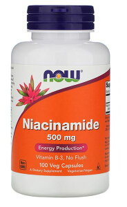 2�Z�b�gNOW Niacinamide 500 mg 100 Veg Cap�@�i�C�A�V��