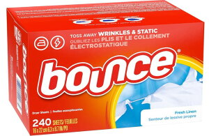 Bounce Dryer Sheets Laundry Fabric Softener, Fresh Linen Scent, 240 Count oEX hC[V[g @1240