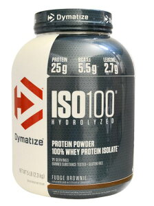 Dymatize Nutrition Protein ISO 100 ��������100���z�G�C�v���e�C���A�C�\���[�g �t�@�b�W�u���E�j�[2.3KG�i5lbs�j