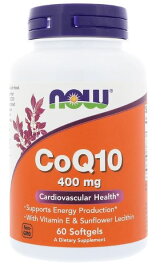 NOW　CoQ10 400 mg 60 Softgels
