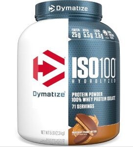 Dymatize Nutrition Protein ISO 100 ��������100���z�G�C�v���e�C���A�C�\���[�g �`���R���[�g�s�[�i�b�c�o�^�[2.3KG�i5lbs�j