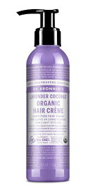 ヘアクリーム　ラベンダーココナッツ　　Dr. Bronner's　Organic Hair Creme Lavender Coconut 6 fl.oz