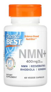 Doctor's Best NMN(ニコチンアミドモノヌクレオチド)+ベジカプセル60粒
