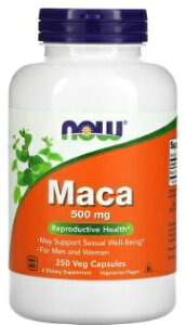 NOW �}�J Maca (500mg) 250 vcaps�׃W�J�v�Z��