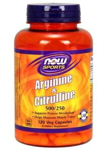 NOW�@Arginine & Citrulline 120caps 500 mg /250 mg
