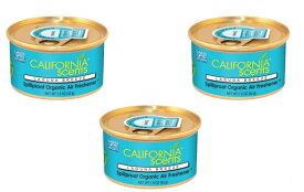 3個セット　カリフォルニアセンツ CALIFORNIA SCENTS Spillproof Organic Air Freshener （LAGUNA BREEZ）お得な3個セット