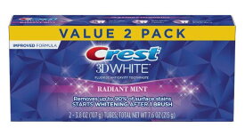 2個セットCREST クレスト 3Dホワイト ラディアントミント 107g　Crest 3D White Toothpaste Radiant Mint