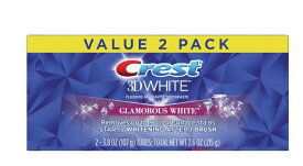 2個セット　CREST クレスト 3Dホワイト グラマラスホワイト 107g　Crest 3D White Glamorous White