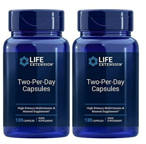 Life Extension �@2�Z�b�g�@Two-Per-Day�@�c�[�p�[�f�C Multivitamin 120 �J�v�Z��