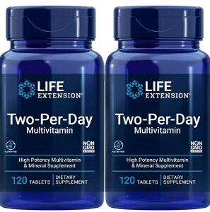 Life Extension �@2�Z�b�gTwo-Per-Day�@�c�[�p�[�f�C Multivitamin 120 tabs
