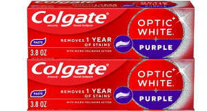 2�Z�b�g �ŐV�Ł@�R���Q�[�g�@�������� �A�h�o���X�h�@�z���C�g�@�@Colgate Optic White ADVANCED White Toothpaste