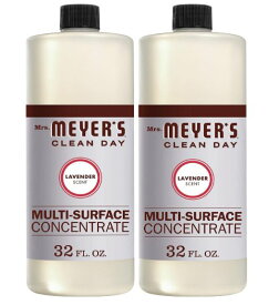 2個セット　ミセスマイヤーズ クリーンデイ(Mrs.Meyers Clean Day) マルチサーフェスクリーナー 濃縮 床 タイル カウンター ラベンダーの香り 946ml 32oz