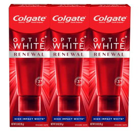 3個セット【最新版】コルゲート　歯磨き粉 Colgate オプティックホワイト リニュー ホワイトニング 歯磨き粉 ハイインパクト ホワイト 85g 【お得な 3本セット】 Optic White Renewal High Impact White