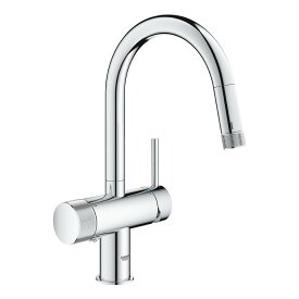 JPK61802　グローエ GROHE　浄水器一体型シングルレバーキッチン混合栓　(ヘッド引出タイプ)