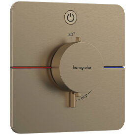 15581140　ハンスグローエ Hansgrohe　シャワーセレクトコンフォートQ　シャワーサーモスタット埋込式混合水栓　1アウトレット 155/155（化粧部）（ブラッシュドブロンズ）