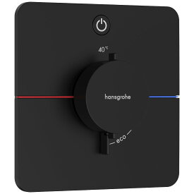 15581670　ハンスグローエ Hansgrohe　シャワーセレクトコンフォートQ　シャワーサーモスタット埋込式混合水栓　1アウトレット 155/155（化粧部）（マットブラック）