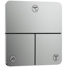 15587000　ハンスグローエ Hansgrohe　シャワーセレクトコンフォートQ　バルブ 埋込式　3アウトレット切替用（化粧部）（クロム）
