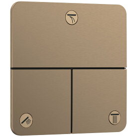 15587140　ハンスグローエ Hansgrohe　シャワーセレクトコンフォートQ　バルブ 埋込式　3アウトレット切替用（化粧部）（ブラッシュドブロンズ）