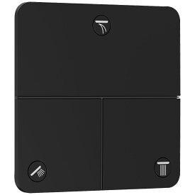 15587670　ハンスグローエ Hansgrohe　シャワーセレクトコンフォートQ　バルブ 埋込式　3アウトレット切替用（化粧部）（マットブラック）