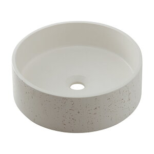 CR-0084-W カクダイ 丸型洗面器(コンクリホワイト) CONRAZZO(コンラッツォ)
