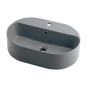 LY-493236-GY カクダイ 丸型洗面器(マットグレー) Olympia(オリンピア)