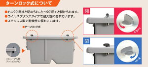 前澤化成工業FRP製グリーストラップ小容量床置き型(容量20L)ターンロック式GT-20FT【GT-20FP後継品】