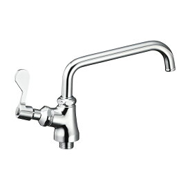 A5371L-13　三栄水栓 SANEI　厨房用立形上向自在水栓（左ハンドル・共用形）