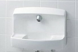 LSW870BSFRS　TOTO　壁掛バック付手洗器　自動水栓 発電タイプ　床給水・床排水（Sトラップ）　トラップカバー付