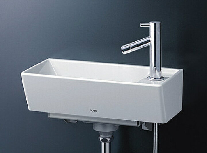 楽天市場】LSH50BS TOTO 壁掛手洗器（角形） 立水栓（床給水 